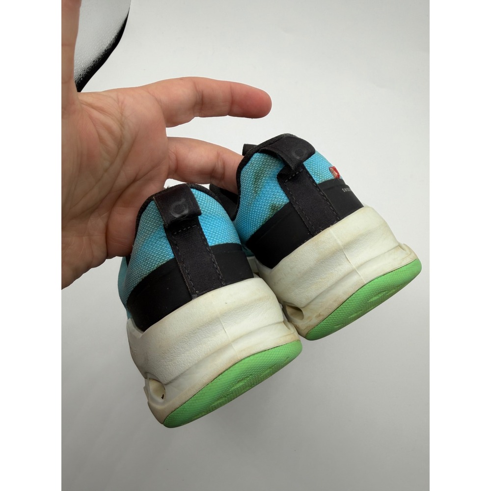 On Cloudgo Kids Running Shoes Blue Black Green USY 3.5 EU 35.5 Sneakers - Picture 4 of 6